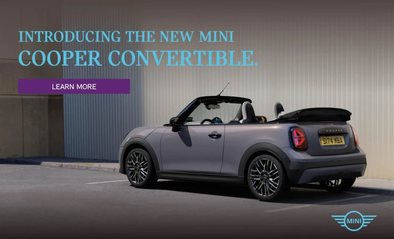 New MINI Cooper Convertible Banner Mobile